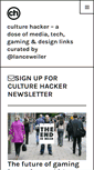 Mobile Screenshot of culturehacker.com